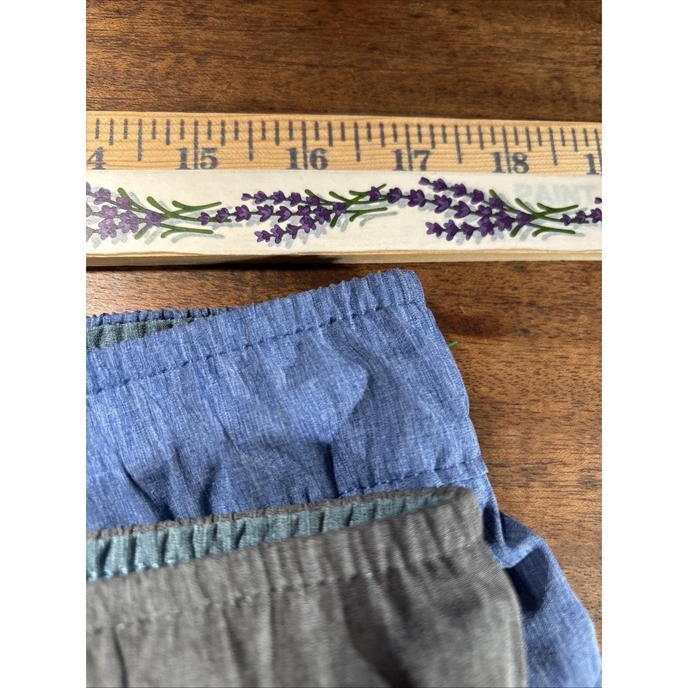 Lot Of Two Men's Sz XL Eddie Bauer Swim Shorts Unlined‎ Blue And Gray